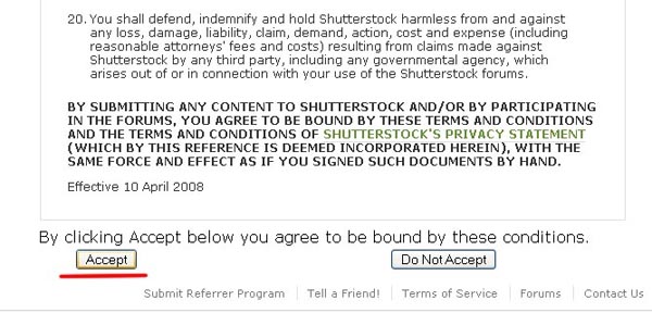 Инструкция по регистрации на shutterstock.com